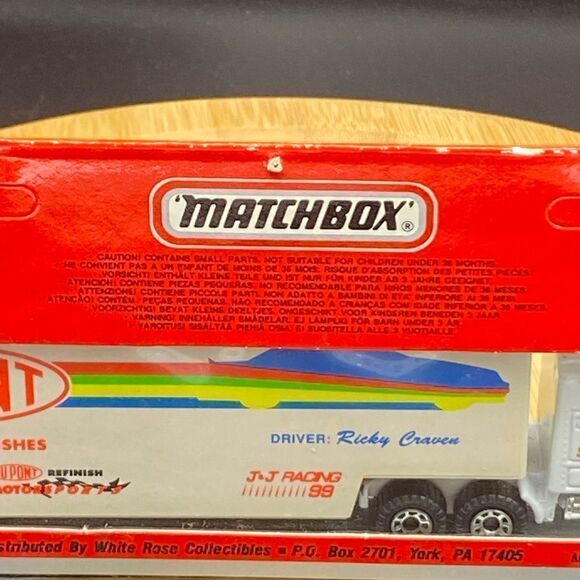 1993 DuPont #99 racing 1:64 scale limited addition semi rig NIOB by Matchbox - Picture 9 of 9